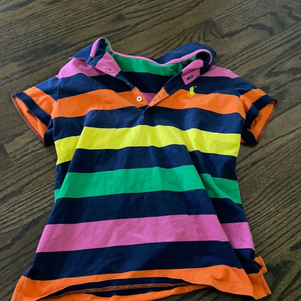 Rainbow golf polo